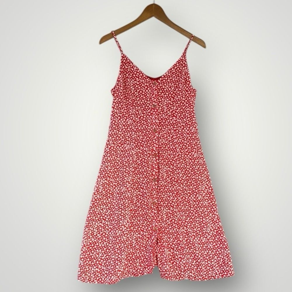 Sienna Sky Red Spotted Midi Dress